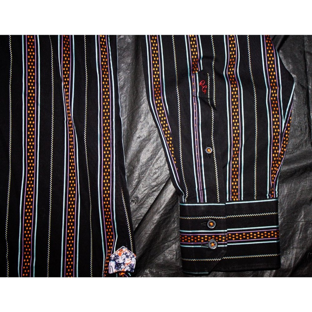 Robert Graham Mens Long Sleeve Button Front Shirt - Picture 6 of 9